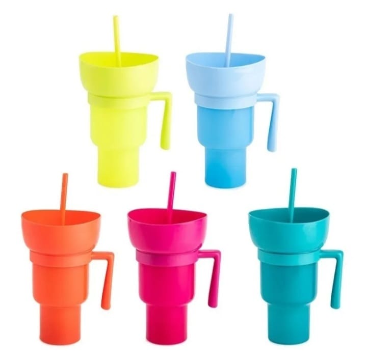 VASO 2 EN 2 PARA BEBIDAS Y SNACK